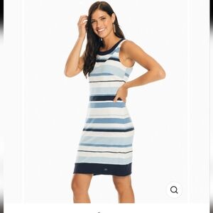 Southern Tide Maybel striped tank dress in Nautical Navy
